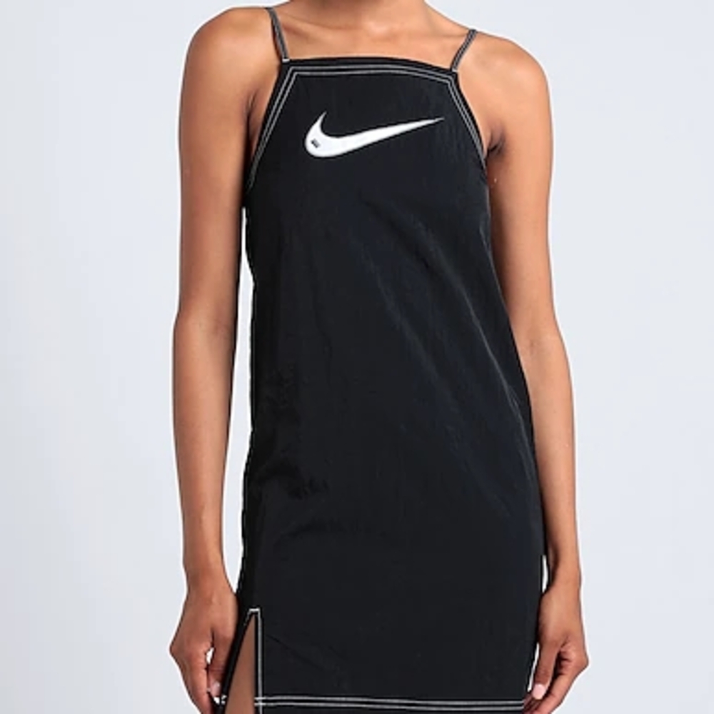 Nike Black Slip Dress with White Swoosh